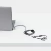 StarTech.com 3-in-1 Universal Laptop Lock 6.6ft (2m), Master Keyed Locking Kabel, Computer Security, Kompatibel w/Noble Wedge®/Nano/K-Slot; Anti-Theft Cut-Resistant Kabel