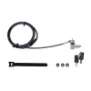 StarTech.com 3-in-1 Universal Laptop Lock 6.6ft (2m), Master Keyed Locking Kabel, Computer Security, Kompatibel w/Noble Wedge®/Nano/K-Slot; Anti-Theft Cut-Resistant Kabel