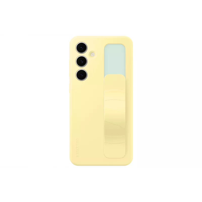Cover Samsung Galaxy S24 FE Monochromatic Gelb mit Tischständer