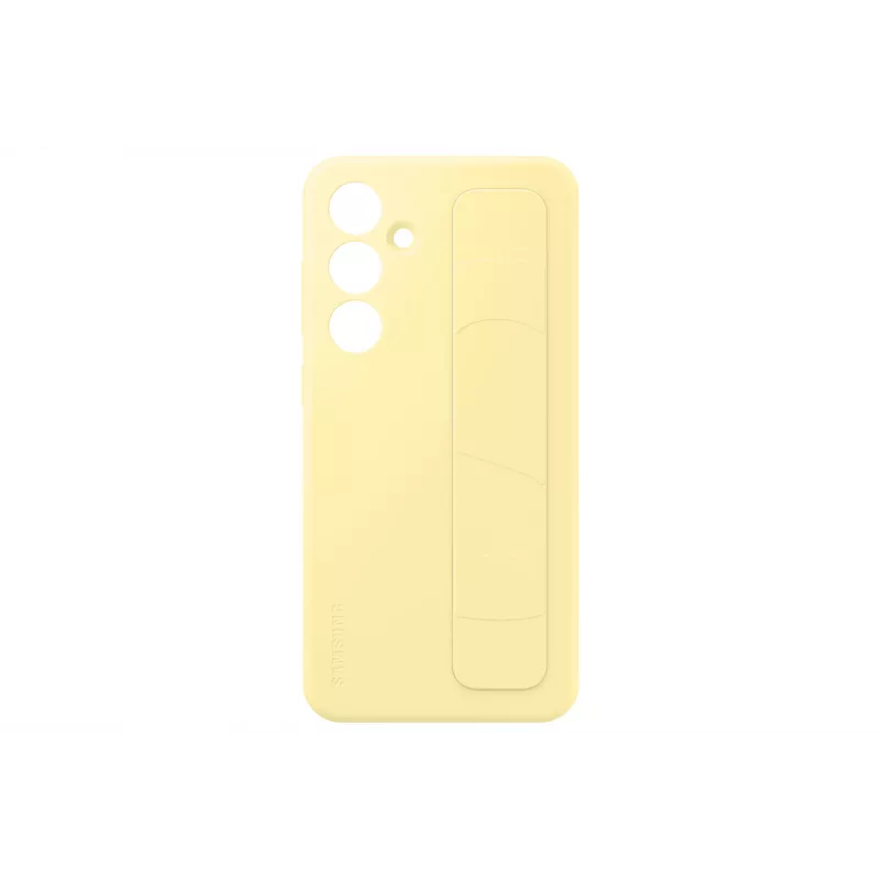Cover Samsung Galaxy S24 FE Monochromatic Gelb mit Tischständer