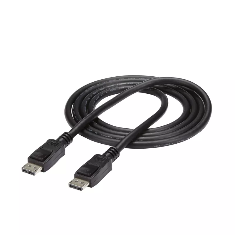 StarTech.com 1,8 m (6ft) DisplayPort 1.2 Kabel – 4K x 2K Ultra HD VESA-zertifiziertes DisplayPort-Kabel – DP-auf-DP-Kabel für Monitor – DP-Video-/Displaykabel – verriegelbare DP-Stecker