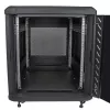 StarTech.com 4-Pfosten 12U Serverschrank, abschließbarer 19-Zoll-Datenschrank für Computer-/AV-/IT-Ausrüstung, Büro-/Heimnetzwerk-Rack mit Rollen & verstellbaren Montageschienen