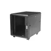StarTech.com 4-Pfosten 12U Serverschrank, abschließbarer 19-Zoll-Datenschrank für Computer-/AV-/IT-Ausrüstung, Büro-/Heimnetzwerk-Rack mit Rollen & verstellbaren Montageschienen