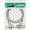InLine Nullmodem-Kabel DB9 Buchse / Buchse, konfektioniert, grau, 2 m