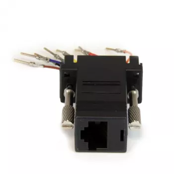StarTech.com DB9 auf RJ45 Modular-Adapter – M/W, DB-9, RJ-45, Schwarz