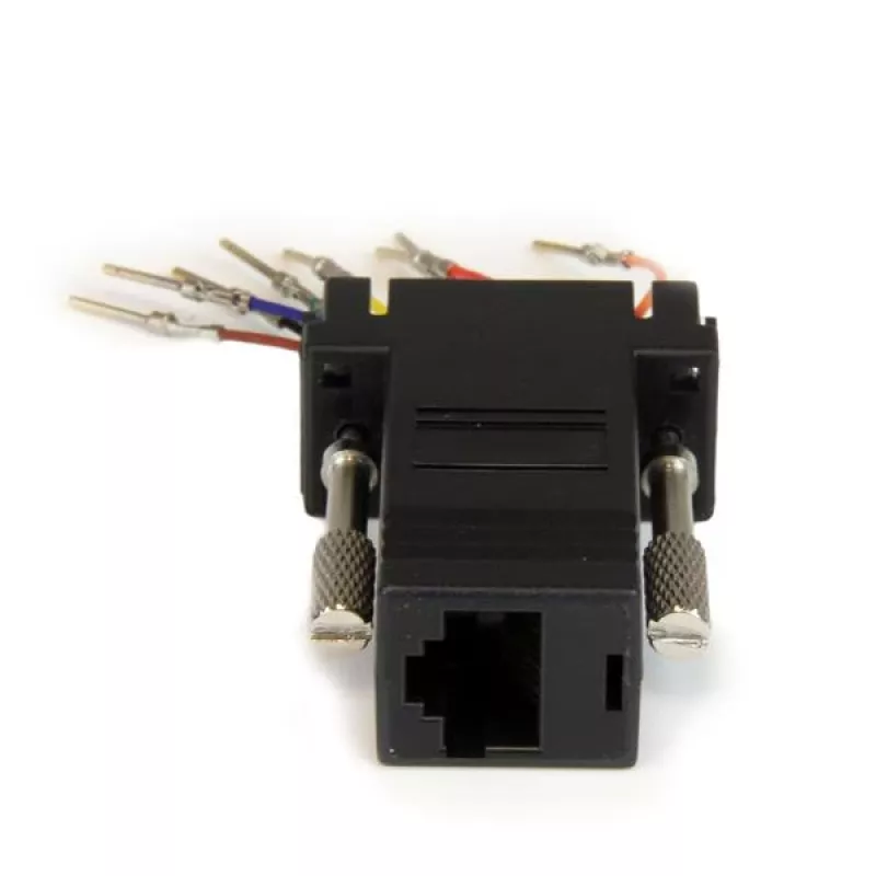 StarTech.com DB9 auf RJ45 Modular-Adapter – M/W, DB-9, RJ-45, Schwarz