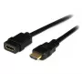 StarTech.com 2 m (6 ft) HDMI-Verlängerungskabel – HDMI-Stecker auf HDMI-Buchse – 4K HDMI-Kabel-Verlängerung – 4K 30 Hz UHD HDMI-Kabel mit Ethernet M/F – High Speed HDMI 1.4 Kabel – HDMI-Verlängerungskabel