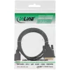 InLine HDMI-zu-DVI-Kabel Stecker / 18+1 Stecker vergoldet 2 m