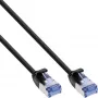 InLine schlank rundes Patchkabel U/FTP Cat.6A schwarz 1m