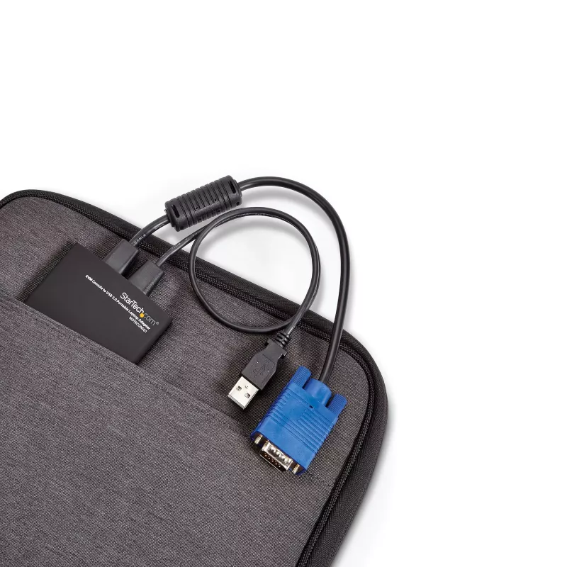 StarTech.com KVM-Konsole-auf-USB-2.0-Tragbarer-Laptop-Crash-Cart-Adapter