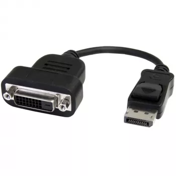 StarTech.com DisplayPort-auf-DVI-Adapter – Aktiver DisplayPort-auf-DVI-D-Adapter/Video-Konverter 1080p – DP 1.2 zu DVI-Monitorkabel-Adapter-Dongle – DP-zu-DVI-Adapter – verriegelbarer DP-Stecker