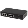 Intellinet 5-Port Gigabit Ethernet PoE+ Switch, 4 x PSE Ports, IEEE 802.3at/af Power over Ethernet (PoE+/PoE) konform, 60 W, Desktop
