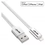 InLine Lightning USB-Kabel, für iPad, iPhone, iPod, silber/alu 1 m MFi-zertifiziert