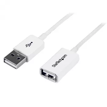 StarTech.com 1m Weißes USB 2.0 Verlängerungskabel A auf A – M/F, 1 m, USB A, USB A, USB 2.0, 0,48 Gbit/s, Weiß