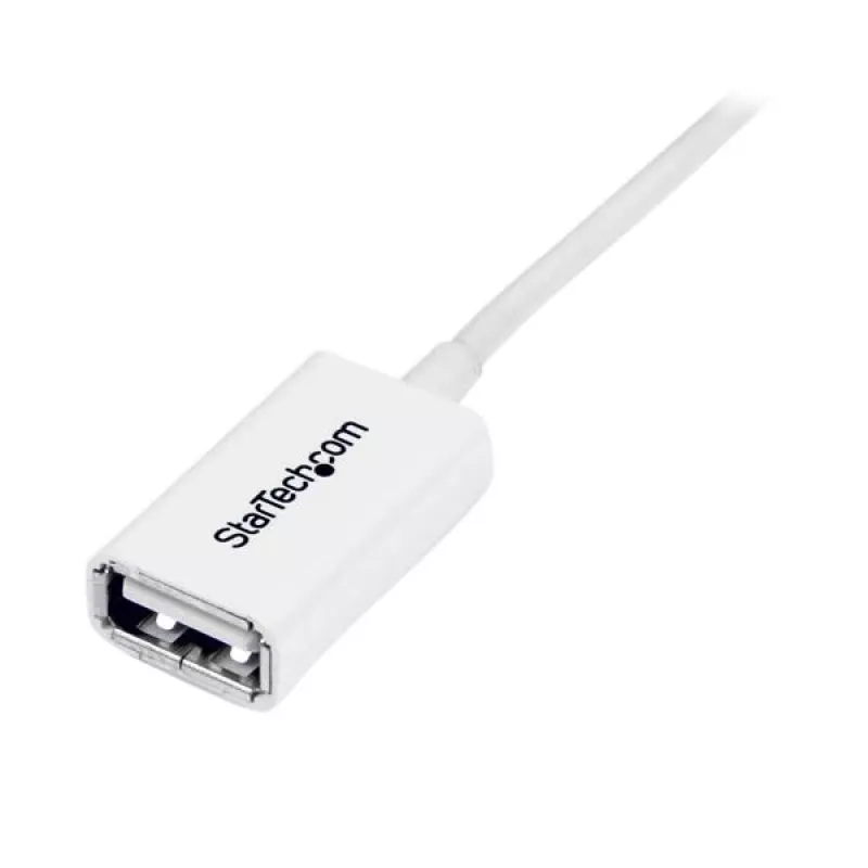 StarTech.com 1m Weißes USB 2.0 Verlängerungskabel A auf A – M/F, 1 m, USB A, USB A, USB 2.0, 0,48 Gbit/s, Weiß
