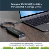StarTech.com M.2 SSD-Gehäuse für M.2 SATA SSDs - USB 3.1 (10 Gbit/s) mit USB-C-Kabel