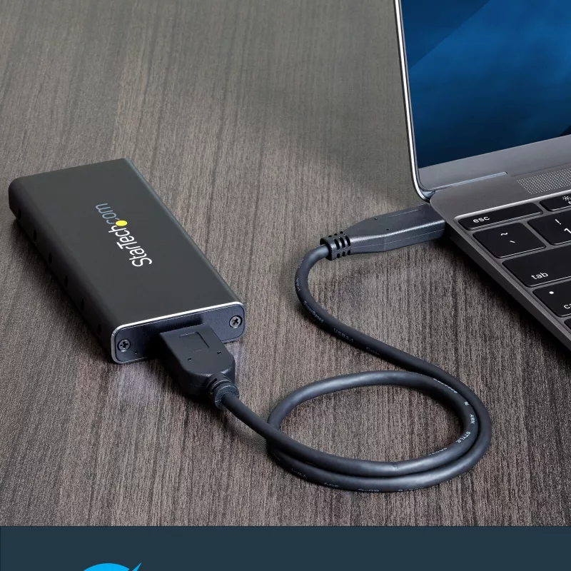 StarTech.com M.2 SSD-Gehäuse für M.2 SATA SSDs - USB 3.1 (10 Gbit/s) mit USB-C-Kabel