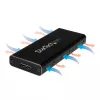 StarTech.com M.2 SSD-Gehäuse für M.2 SATA SSDs - USB 3.1 (10 Gbit/s) mit USB-C-Kabel
