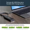 StarTech.com M.2 SSD-Gehäuse für M.2 SATA SSDs - USB 3.1 (10 Gbit/s) mit USB-C-Kabel