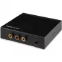 StarTech.com HDMI-zu-Cinch-Konverterbox mit Audio, Aktiver Videokonverter, Schwarz, REACH, FCC, 1920 x 1080 Pixel, 640 x 480,800 x 600,1920 x 1080, 480p, 576p, 720p, 1080p