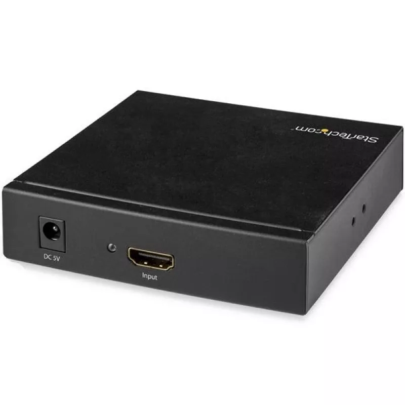 StarTech.com HDMI-zu-Cinch-Konverterbox mit Audio, Aktiver Videokonverter, Schwarz, REACH, FCC, 1920 x 1080 Pixel, 640 x 480,800 x 600,1920 x 1080, 480p, 576p, 720p, 1080p
