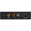 StarTech.com HDMI-zu-Cinch-Konverterbox mit Audio, Aktiver Videokonverter, Schwarz, REACH, FCC, 1920 x 1080 Pixel, 640 x 480,800 x 600,1920 x 1080, 480p, 576p, 720p, 1080p
