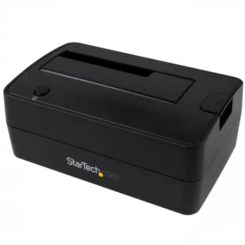 StarTech.com Single Bay USB 3.1 zu SATA Festplatten-Dockingstation, USB 3.1 (10 Gbps) Festplatten-Dock, externe 2,5/3,5 Zoll SATA III HDD/SSD Dockingstation, Top-Loading Festplattenschacht