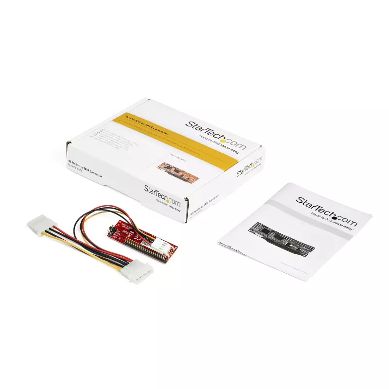 StarTech.com IDE zu SATA Festplatten- oder optischer Laufwerksadapter – 40-Pin-PATA-zu-2,5-Zoll-SATA-HDD/SSD/ODD-Konverter