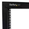 StarTech.com 2-Post 42U Mobiles Open-Frame-Serverrack, Zwei-Pfosten 19-Zoll Netzwerkrack mit Rollen, Fahrbares offenes Rack für AV/Daten/Medien/IT-Ausrüstung, Computerrack für Zuhause/Büro - Laufrollen inklusive