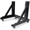 StarTech.com 2-Post 42U Mobiles Open-Frame-Serverrack, Zwei-Pfosten 19-Zoll Netzwerkrack mit Rollen, Fahrbares offenes Rack für AV/Daten/Medien/IT-Ausrüstung, Computerrack für Zuhause/Büro - Laufrollen inklusive