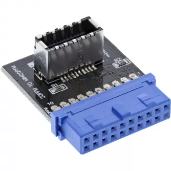 InLine USB 3.0 auf USB 3.1 Frontblenden Key-A Adapter intern