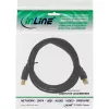 USB 2.0 Kabel Typ A Stecker / Typ B Buchse schwarz vergoldet 0,3m InLine 34503S
