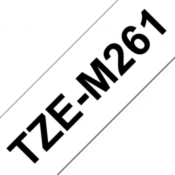 Brother TZE-M261 Beschriftungsband Schwarz auf Weiß