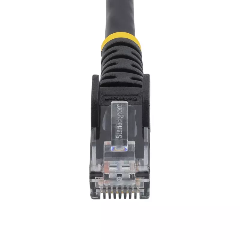 StarTech.com Cat5e Ethernet-Patchkabel mit rastnasenfreien RJ45-Steckern – 10 m, Schwarz