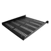 StarTech.com 1U Server-Rack-Regal – universell belüftete Rackmount-Kragarmablage für 19-Zoll-Netzwerkgeräterack & -schrank – robustes Design – Tragfähigkeit 25 kg – 50,8 cm tiefe Ablage, Schwarz