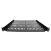 StarTech.com 1U Server-Rack-Regal – universell belüftete Rackmount-Kragarmablage für 19-Zoll-Netzwerkgeräterack & -schrank – robustes Design – Tragfähigkeit 25 kg – 50,8 cm tiefe Ablage, Schwarz