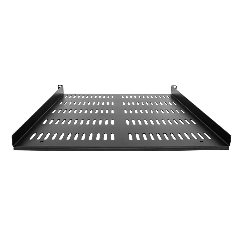 StarTech.com 1U Server-Rack-Regal – universell belüftete Rackmount-Kragarmablage für 19-Zoll-Netzwerkgeräterack & -schrank – robustes Design – Tragfähigkeit 25 kg – 50,8 cm tiefe Ablage, Schwarz