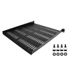 StarTech.com 1U Server-Rack-Regal – universell belüftete Rackmount-Kragarmablage für 19-Zoll-Netzwerkgeräterack & -schrank – robustes Design – Tragfähigkeit 25 kg – 50,8 cm tiefe Ablage, Schwarz