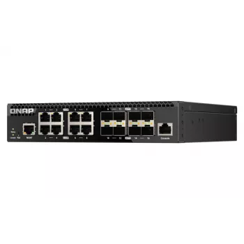 QNAP QSW-M3216R-8S8T Netzwerk-Switch Managed L2/L3 10G Ethernet (100/1000/10000) 1U Schwarz