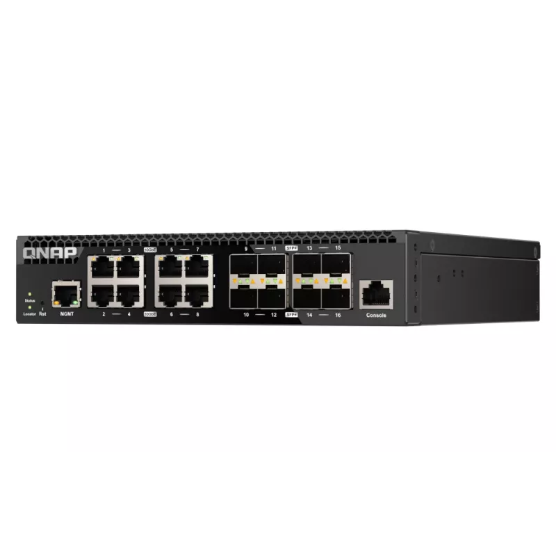 QNAP QSW-M3216R-8S8T Netzwerk-Switch Managed L2/L3 10G Ethernet (100/1000/10000) 1U Schwarz