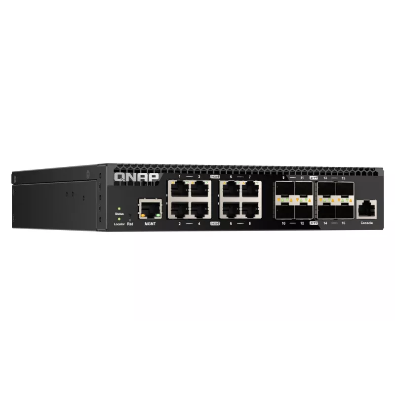 QNAP QSW-M3216R-8S8T Netzwerk-Switch Managed L2/L3 10G Ethernet (100/1000/10000) 1U Schwarz