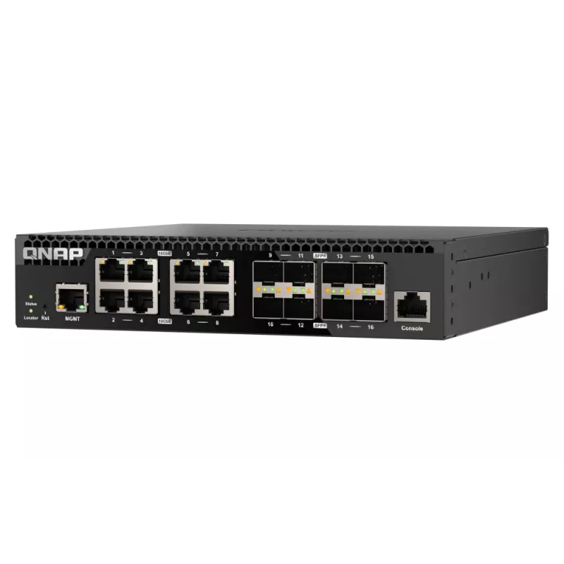 QNAP QSW-M3216R-8S8T Netzwerk-Switch Managed L2/L3 10G Ethernet (100/1000/10000) 1U Schwarz