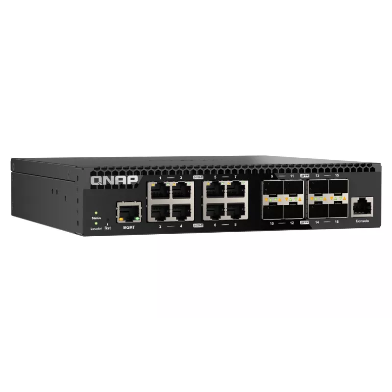 QNAP QSW-M3216R-8S8T Netzwerk-Switch Managed L2/L3 10G Ethernet (100/1000/10000) 1U Schwarz