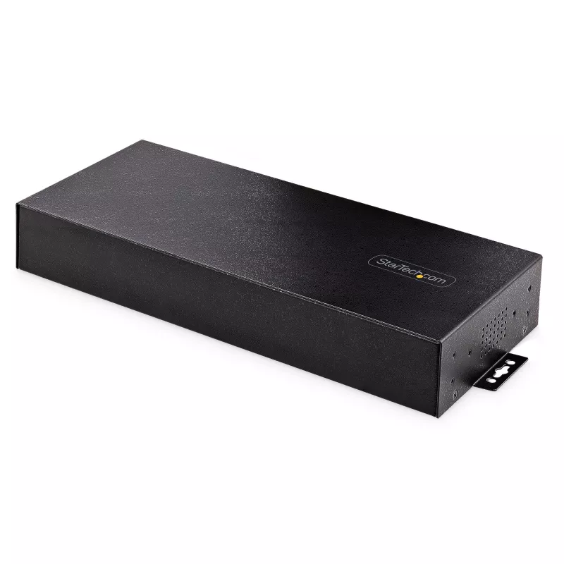 StarTech.com 16-Port Industrial USB 3.0 Hub 5Gbps, Metall, DIN-/Oberflächen-/Rack-Montage, ESD-Schutz, Klemmenblock-Stromversorgung, bis zu 120 W gemeinsame USB-Ladung, Dual-Host-Hub/Switch