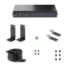 StarTech.com 16-Port Industrial USB 3.0 Hub 5Gbps, Metall, DIN-/Oberflächen-/Rack-Montage, ESD-Schutz, Klemmenblock-Stromversorgung, bis zu 120 W gemeinsame USB-Ladung, Dual-Host-Hub/Switch