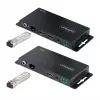 StarTech.com 4K HDMI over Fiber Extender Kit, 4K 60Hz bis zu 1000 m (Single Mode) oder 300 m (Multimode) LC Lichtwellenleiter, HDR, HDCP, 3,5 mm Audio/RS232/IR Extender, Sender- und Empfänger-Set