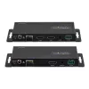 StarTech.com 4K HDMI over Fiber Extender Kit, 4K 60Hz bis zu 1000 m (Single Mode) oder 300 m (Multimode) LC Lichtwellenleiter, HDR, HDCP, 3,5 mm Audio/RS232/IR Extender, Sender- und Empfänger-Set