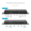 StarTech.com 4K HDMI over Fiber Extender Kit, 4K 60Hz bis zu 1000 m (Single Mode) oder 300 m (Multimode) LC Lichtwellenleiter, HDR, HDCP, 3,5 mm Audio/RS232/IR Extender, Sender- und Empfänger-Set