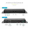 StarTech.com 4K HDMI over Fiber Extender Kit, 4K 60Hz bis zu 1000 m (Single Mode) oder 300 m (Multimode) LC Lichtwellenleiter, HDR, HDCP, 3,5 mm Audio/RS232/IR Extender, Sender- und Empfänger-Set