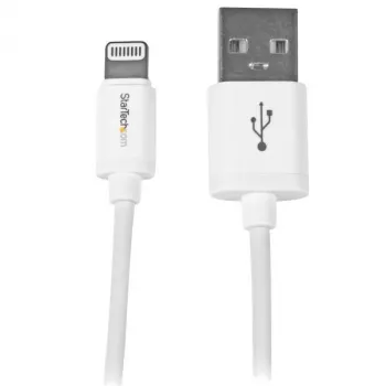 StarTech.com 1 m USB-auf-Lightning-Kabel – Ladekabel für iPhone/iPad/iPod – Lightning-auf-USB-Kabel mit Schnellladefunktion – Apple MFi-zertifiziert – Weiß